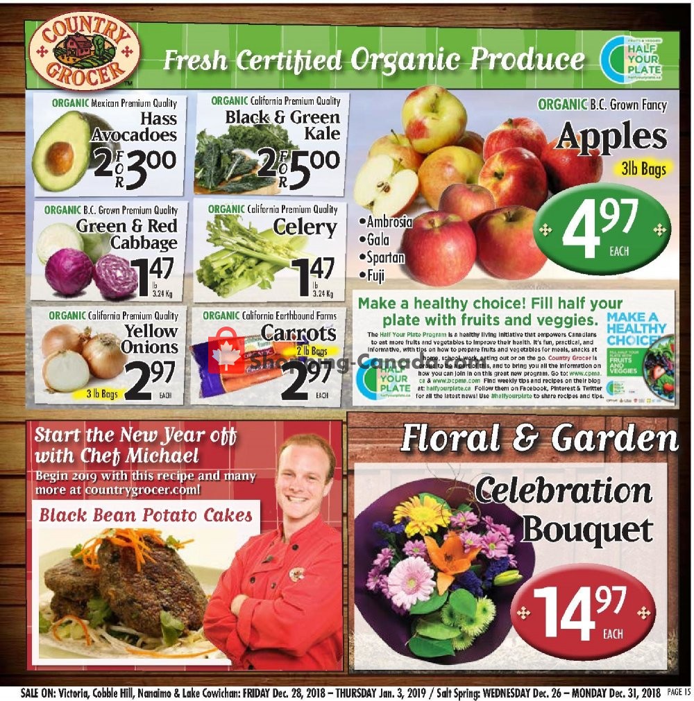 Country Grocer flyer from Friday December 28, 2018 to Thursday January 3, 2019 - page 15