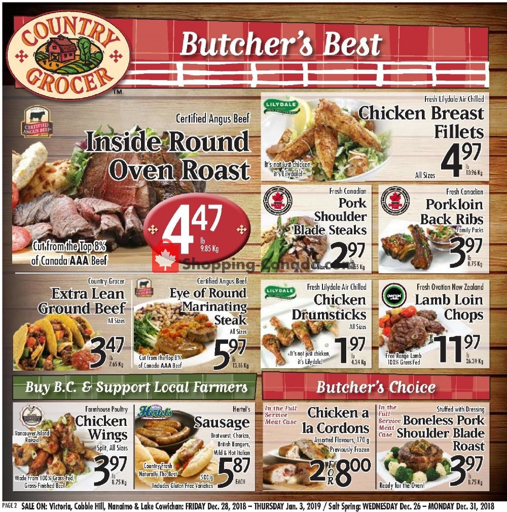 Country Grocer flyer from Friday December 28, 2018 to Thursday January 3, 2019 - page 2
