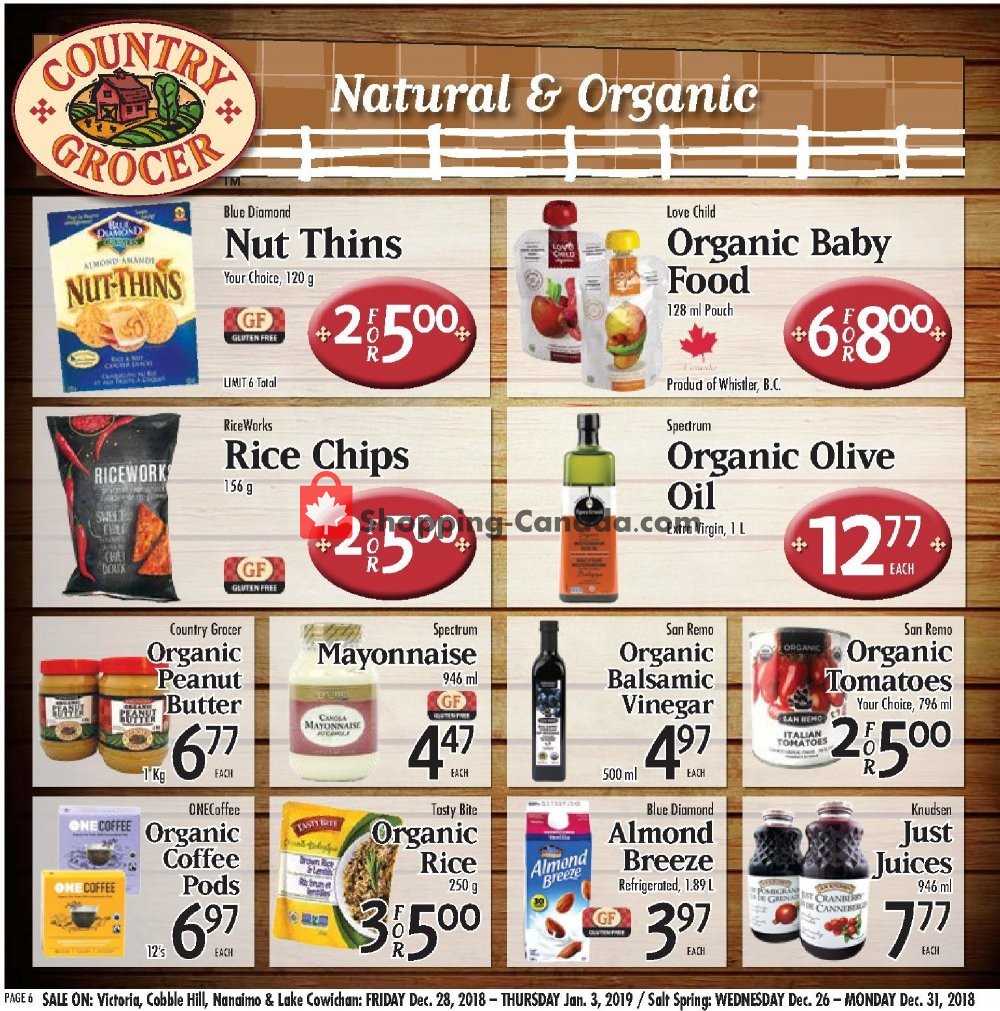 Country Grocer flyer from Friday December 28, 2018 to Thursday January 3, 2019 - page 6