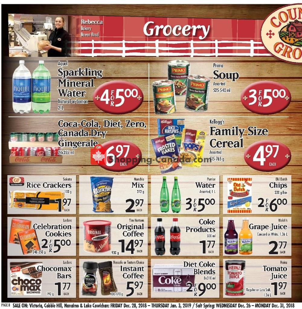 Country Grocer flyer from Friday December 28, 2018 to Thursday January 3, 2019 - page 8