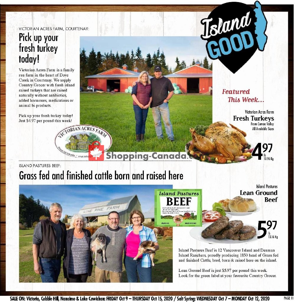 Country Grocer flyer from Friday October 9, 2020 to Thursday October 15, 2020 - page 11