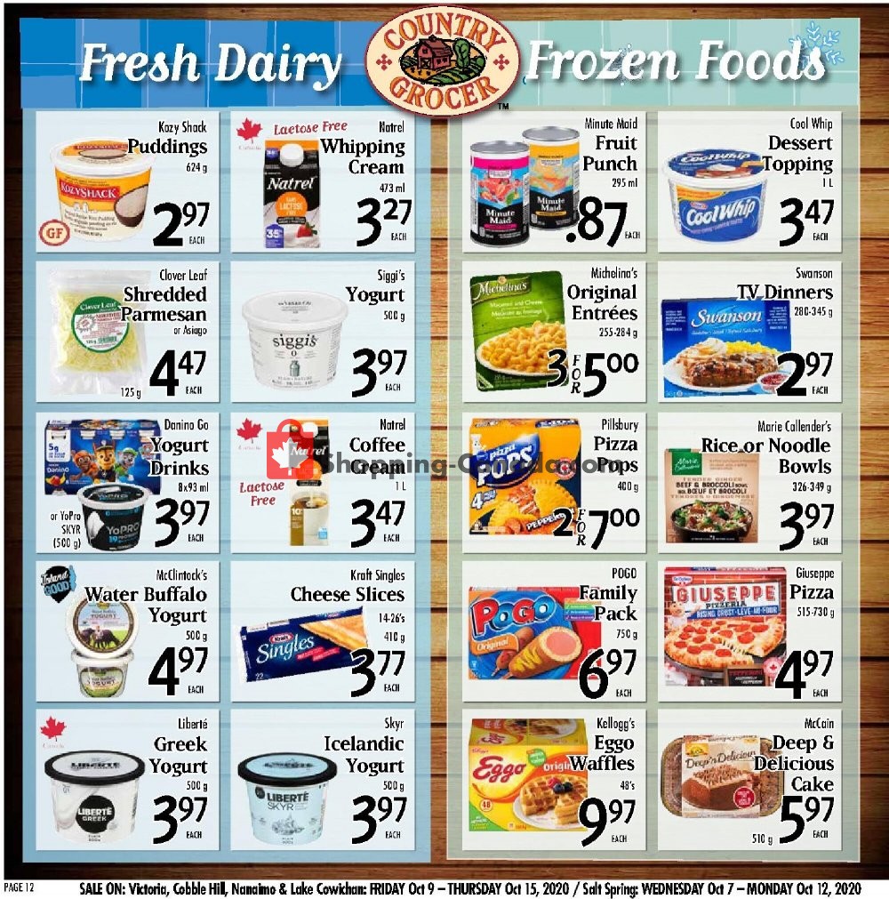 Country Grocer flyer from Friday October 9, 2020 to Thursday October 15, 2020 - page 12