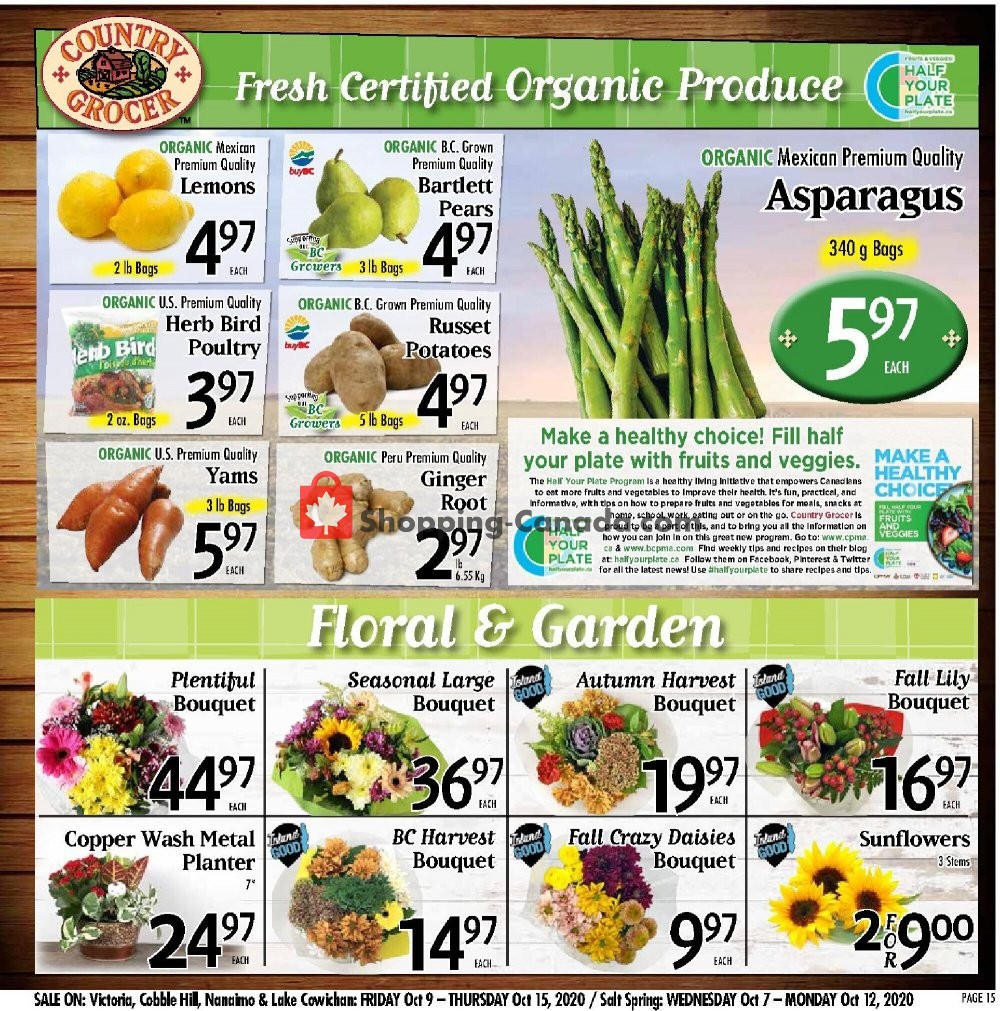Country Grocer flyer from Friday October 9, 2020 to Thursday October 15, 2020 - page 15