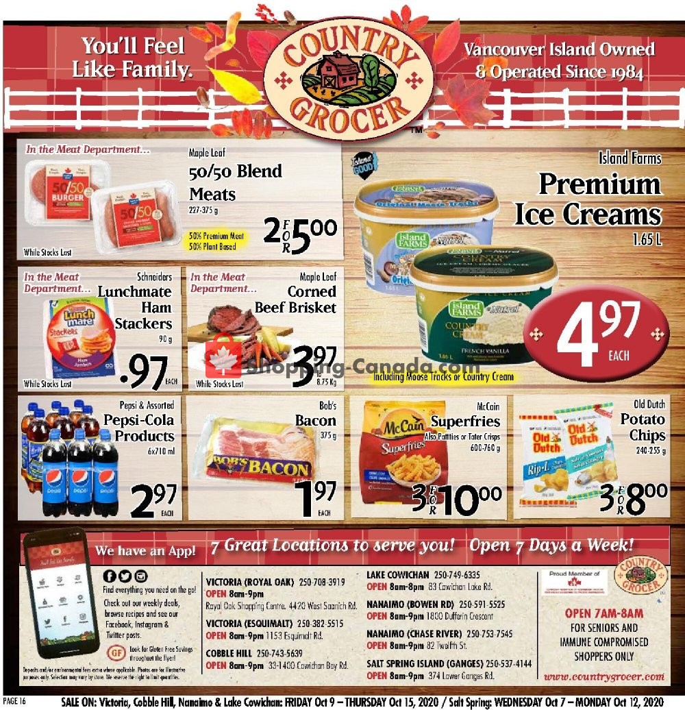 Country Grocer flyer from Friday October 9, 2020 to Thursday October 15, 2020 - page 16