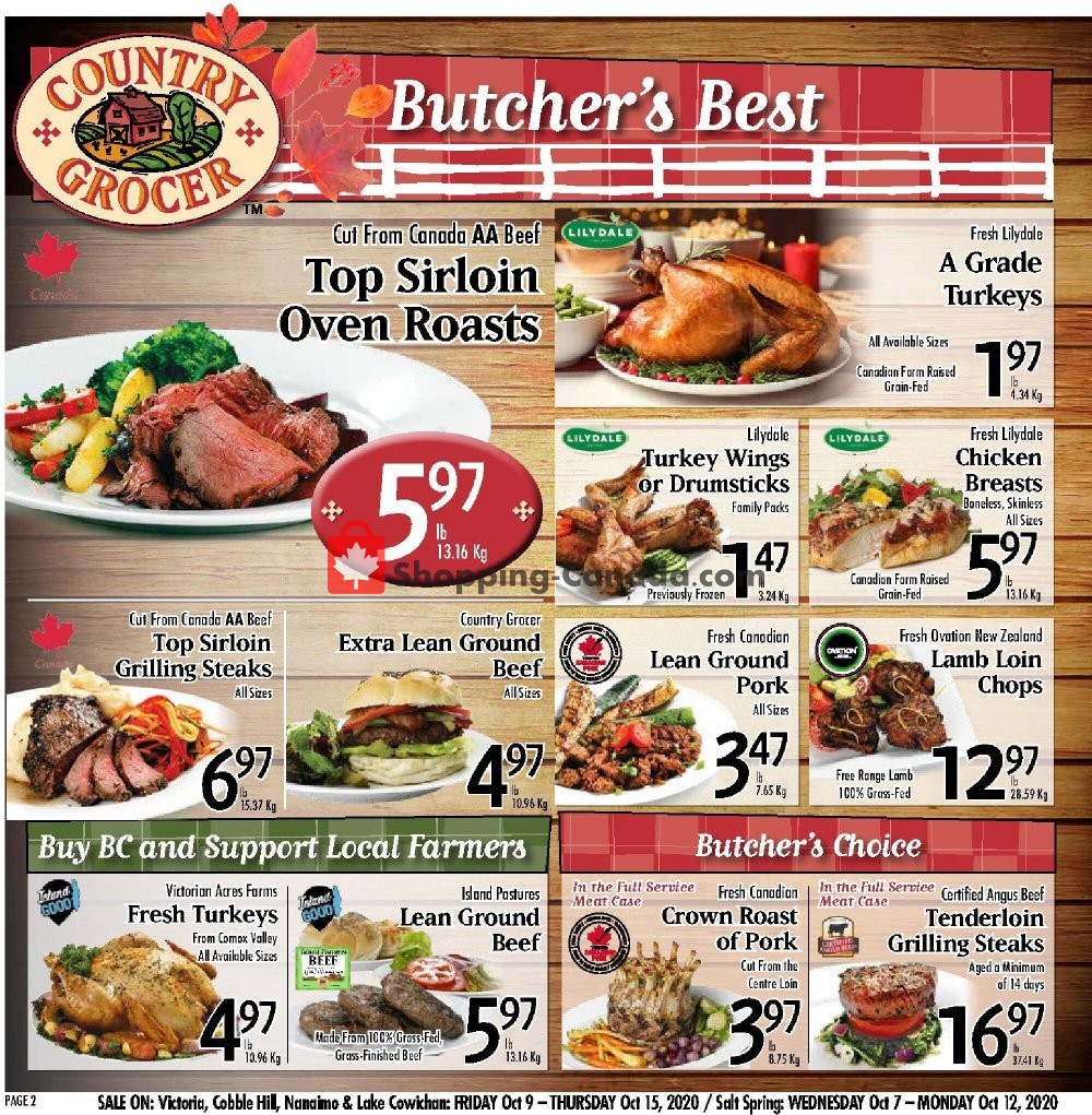 Country Grocer flyer from Friday October 9, 2020 to Thursday October 15, 2020 - page 2
