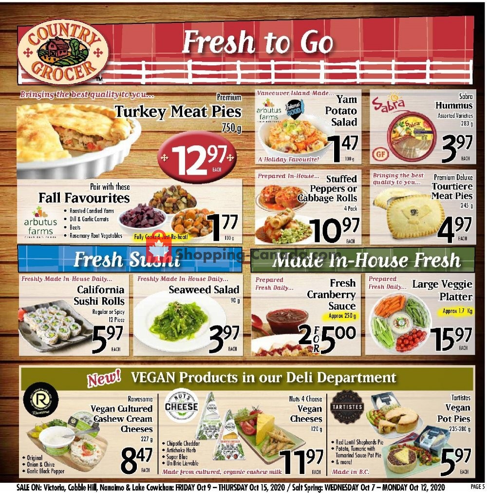 Country Grocer flyer from Friday October 9, 2020 to Thursday October 15, 2020 - page 5