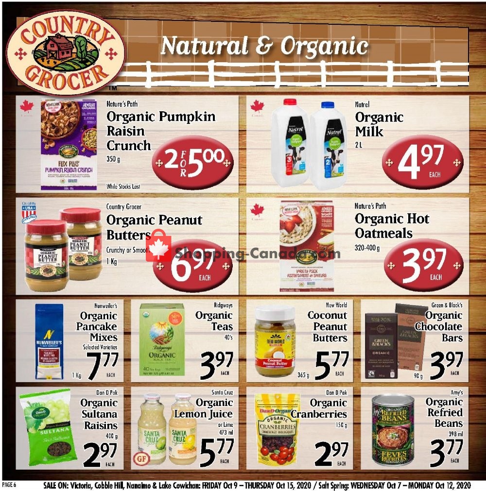 Country Grocer flyer from Friday October 9, 2020 to Thursday October 15, 2020 - page 6
