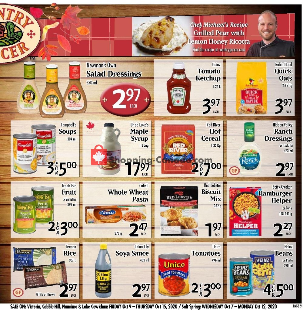 Country Grocer flyer from Friday October 9, 2020 to Thursday October 15, 2020 - page 9