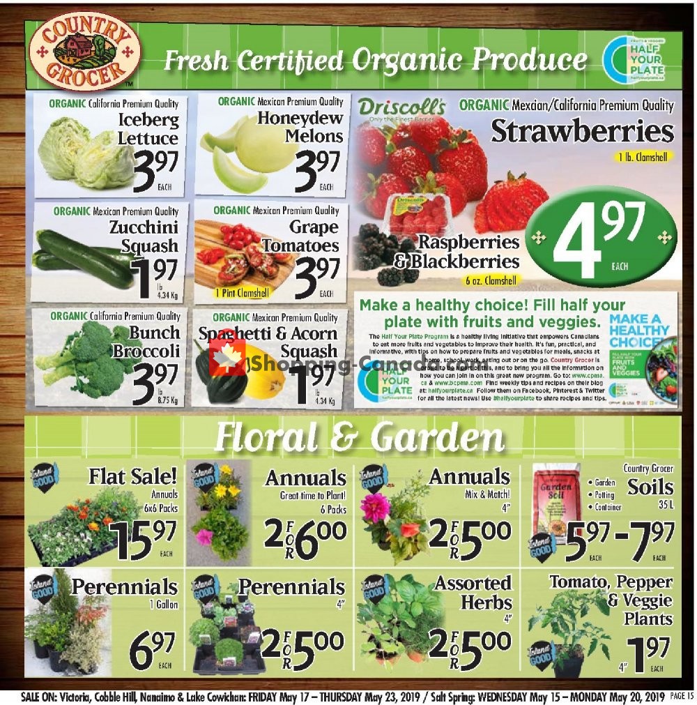 Country Grocer flyer from Friday May 17, 2019 to Thursday May 23, 2019 - page 15
