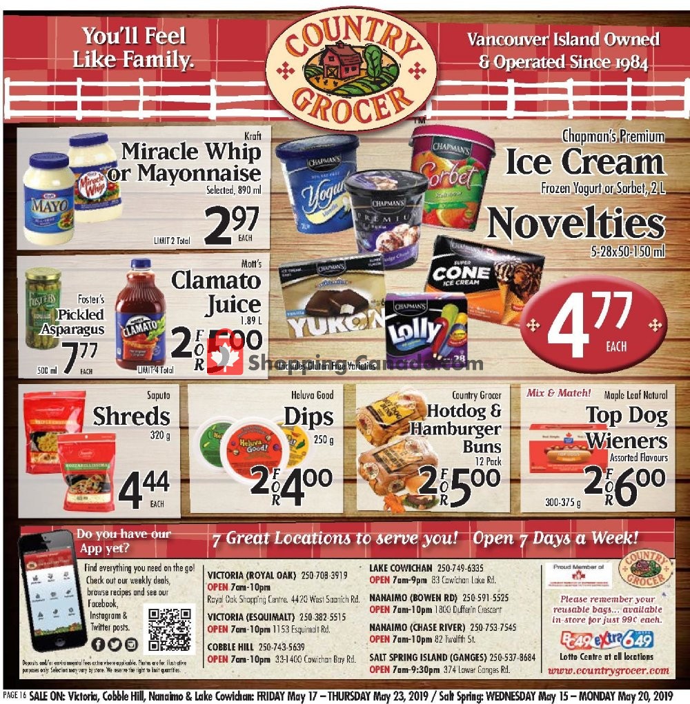 Country Grocer flyer from Friday May 17, 2019 to Thursday May 23, 2019 - page 16