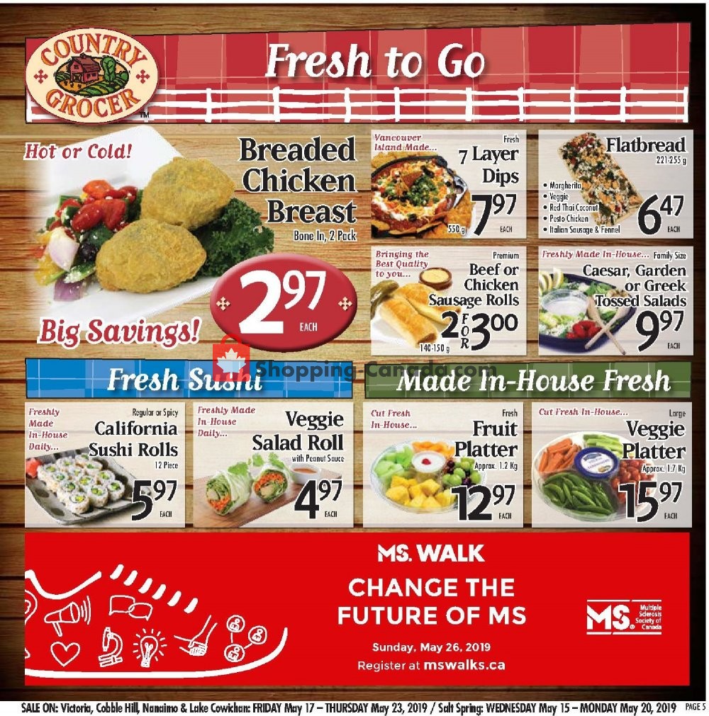 Country Grocer flyer from Friday May 17, 2019 to Thursday May 23, 2019 - page 5