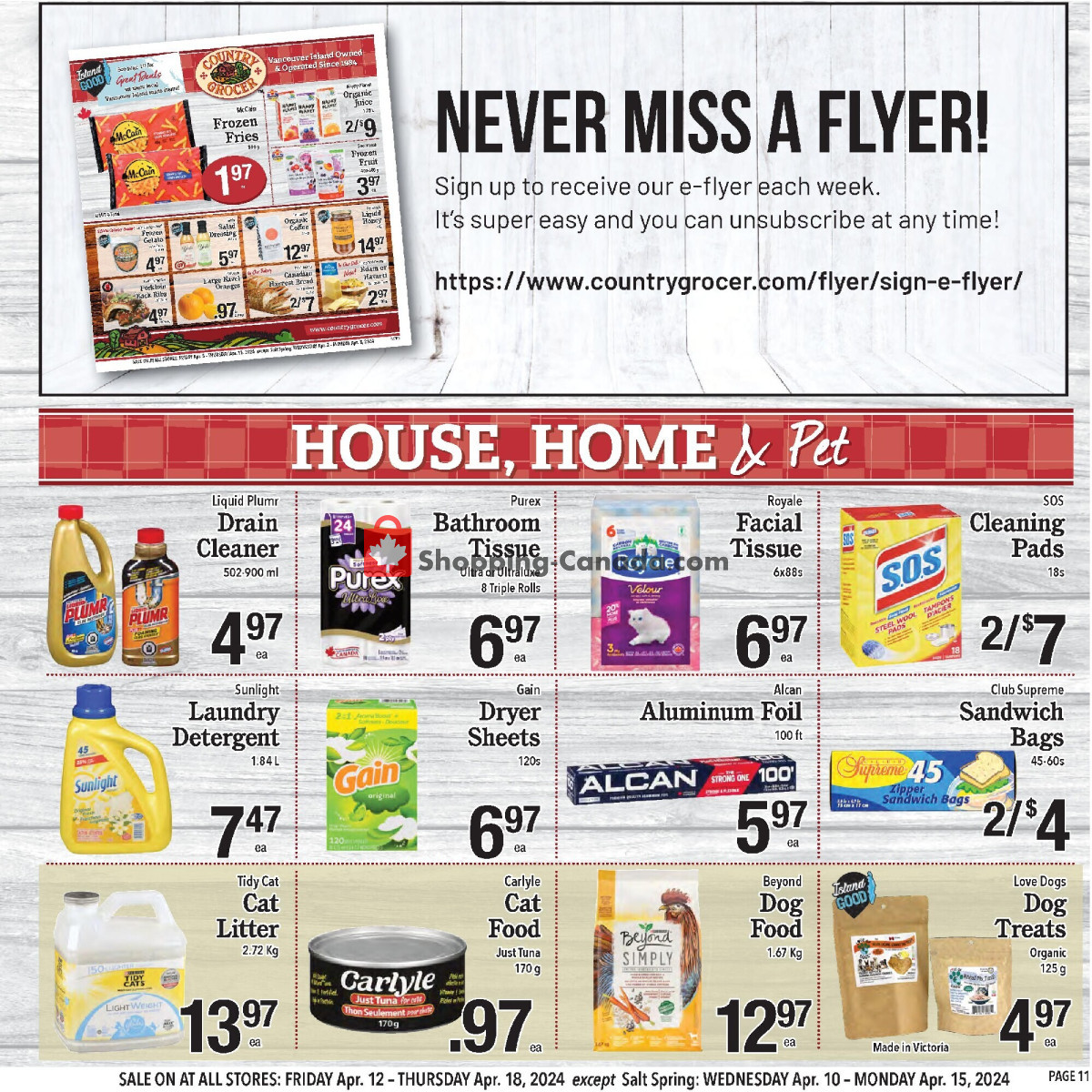Country Grocer flyer from Wednesday April 10, 2024 to Monday April 15, 2024 - page 11