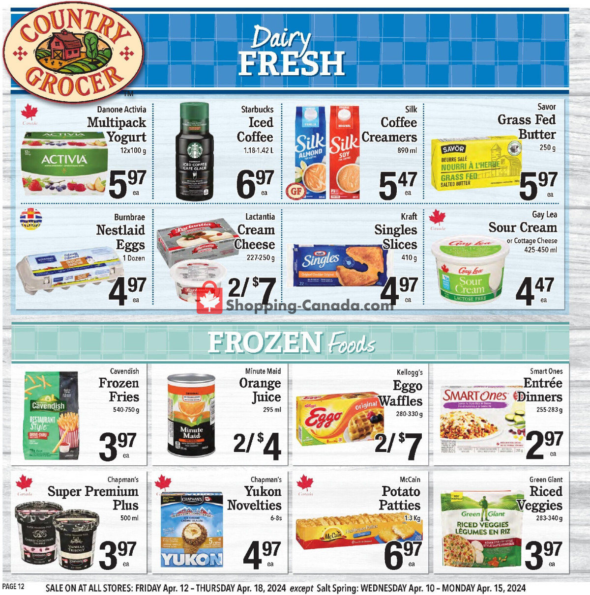 Country Grocer flyer from Wednesday April 10, 2024 to Monday April 15, 2024 - page 12