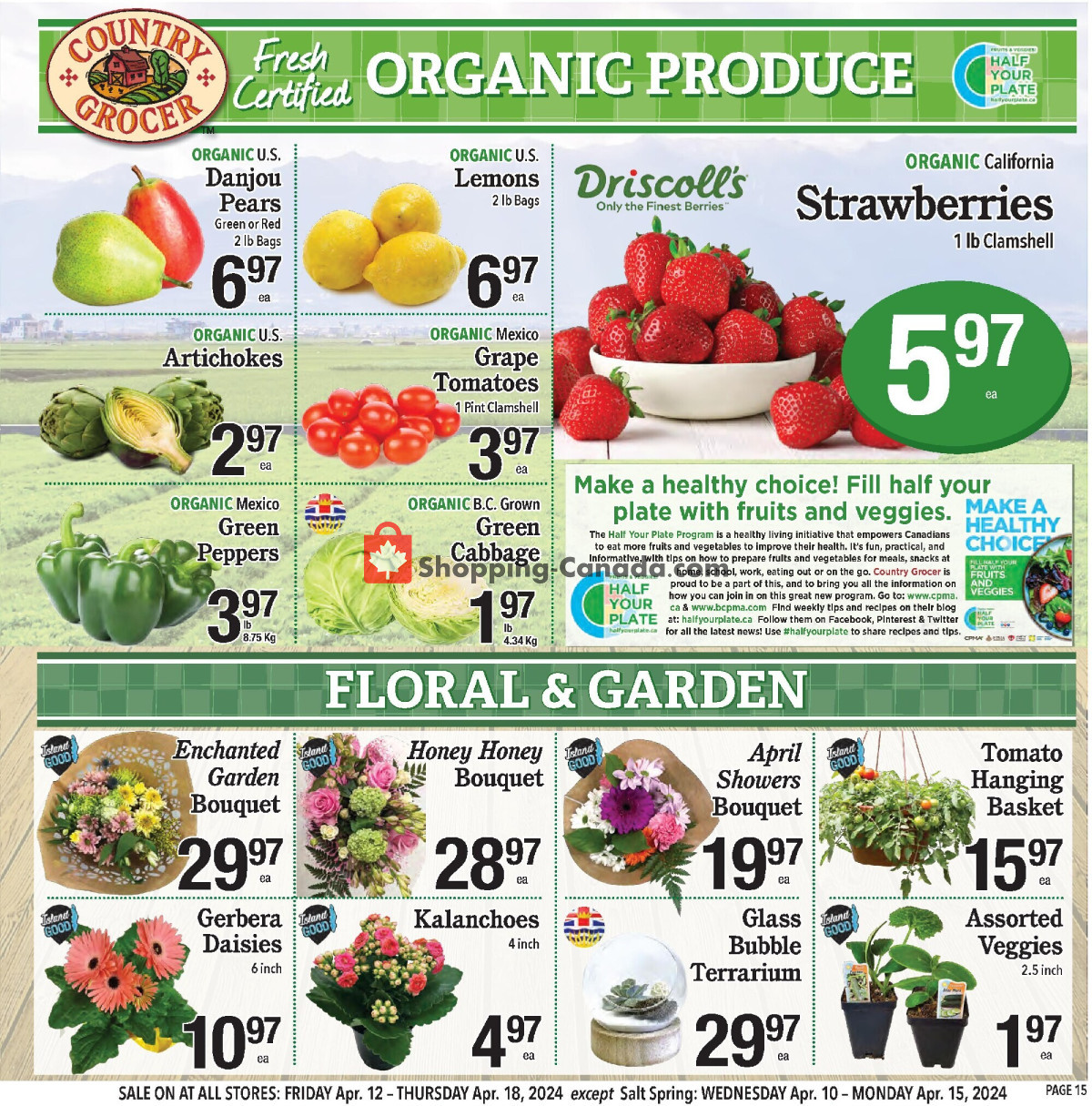 Country Grocer flyer from Wednesday April 10, 2024 to Monday April 15, 2024 - page 15