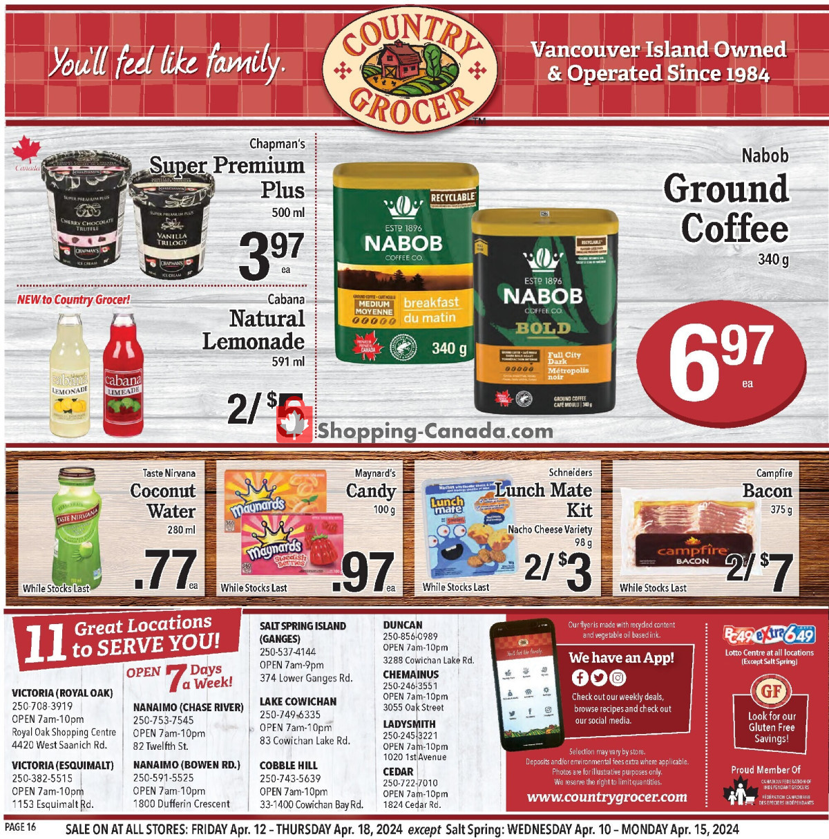 Country Grocer flyer from Wednesday April 10, 2024 to Monday April 15, 2024 - page 16