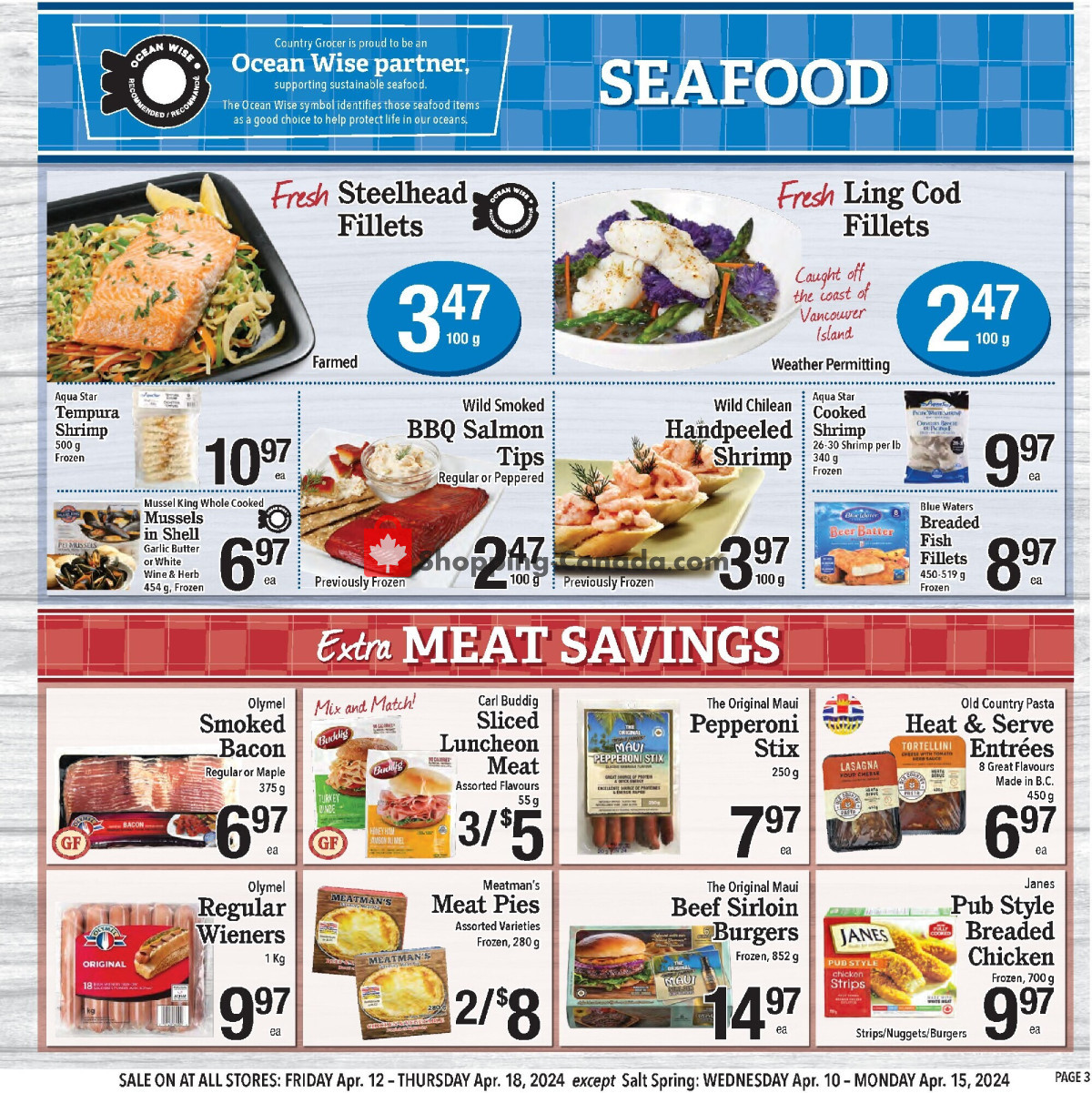 Country Grocer flyer from Wednesday April 10, 2024 to Monday April 15, 2024 - page 3
