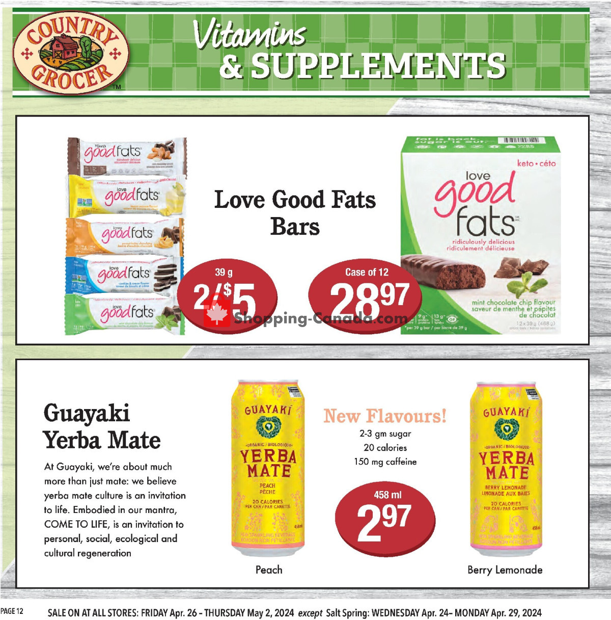 Country Grocer flyer from Friday April 26, 2024 to Thursday May 2, 2024 - page 12
