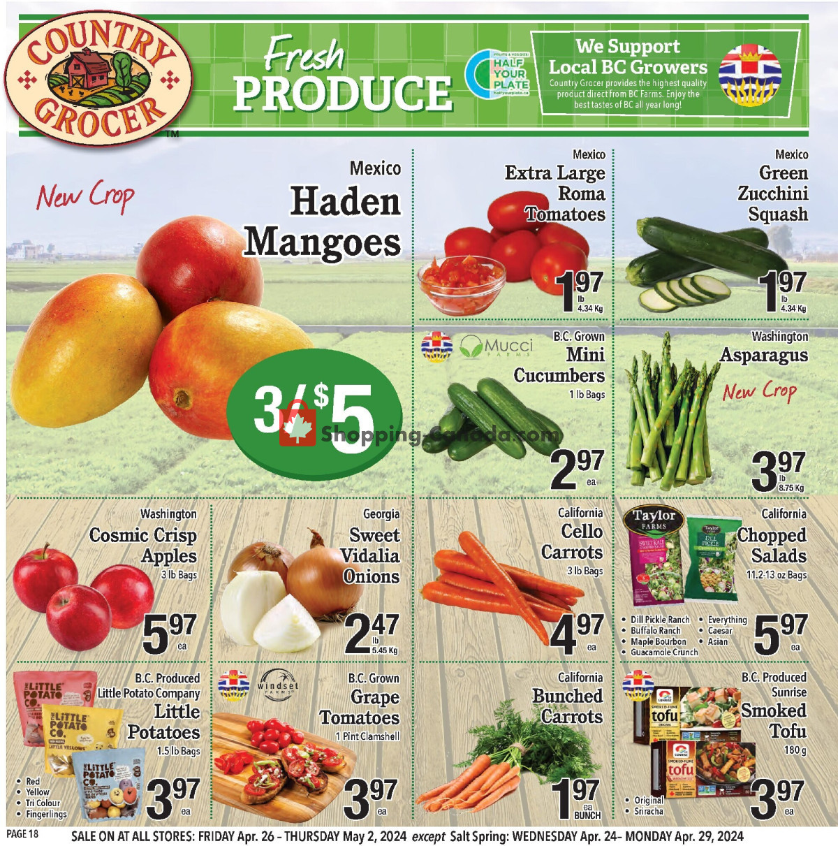 Country Grocer flyer from Friday April 26, 2024 to Thursday May 2, 2024 - page 18