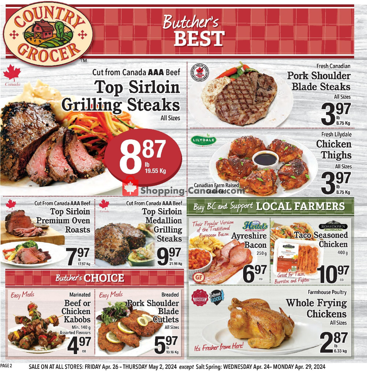 Country Grocer flyer from Friday April 26, 2024 to Thursday May 2, 2024 - page 2