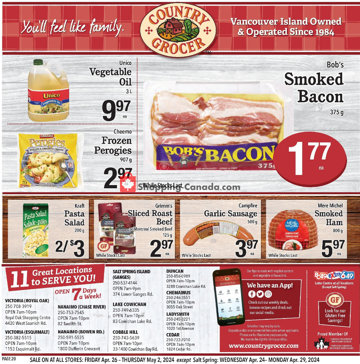 Country Grocer flyer from Friday April 26, 2024 to Thursday May 2, 2024 - page 20