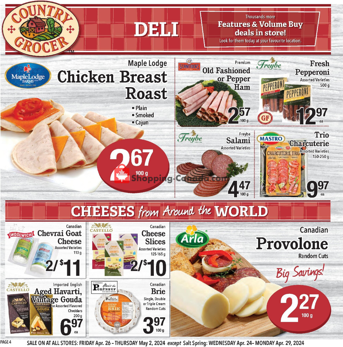 Country Grocer flyer from Friday April 26, 2024 to Thursday May 2, 2024 - page 4
