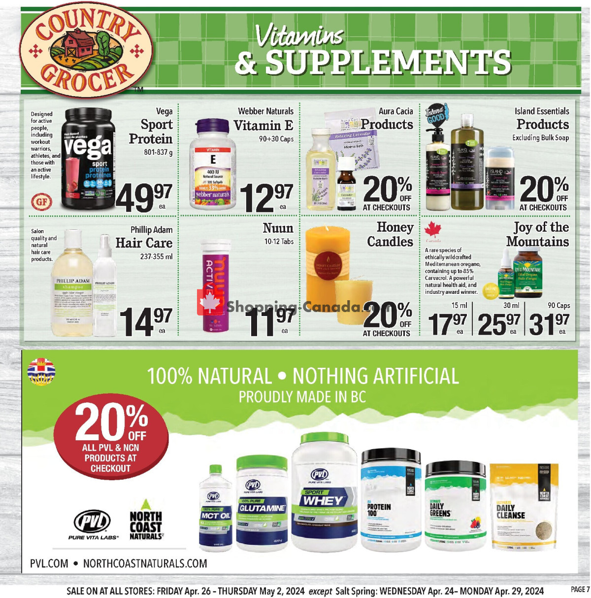 Country Grocer flyer from Friday April 26, 2024 to Thursday May 2, 2024 - page 7