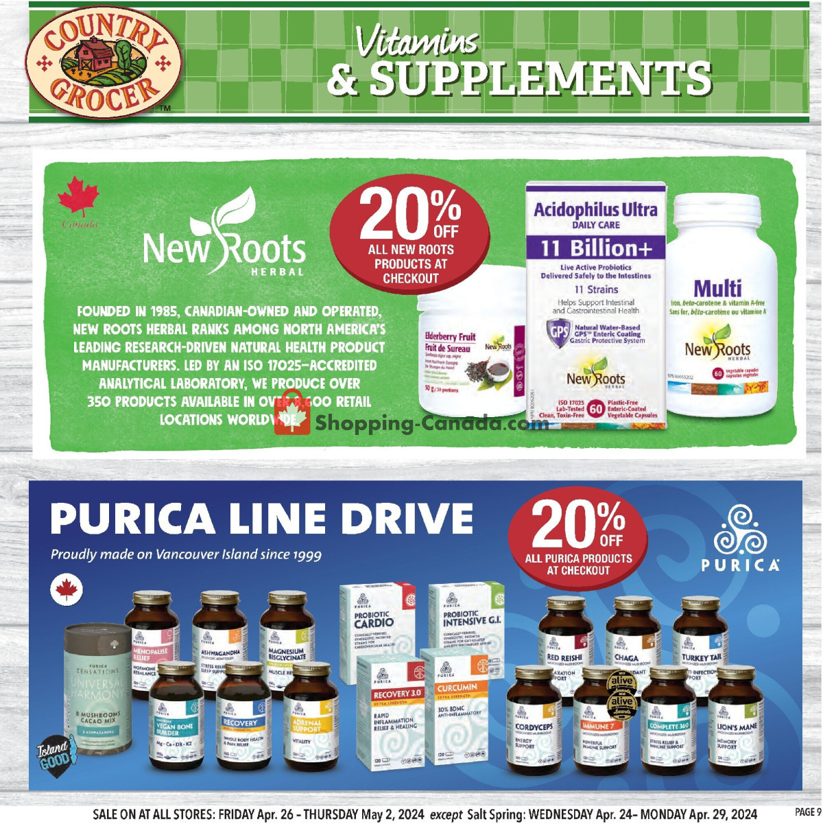 Country Grocer flyer from Friday April 26, 2024 to Thursday May 2, 2024 - page 9