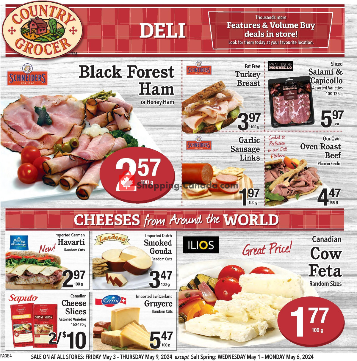 Country Grocer flyer from Friday May 3, 2024 to Thursday May 9, 2024 - page 4