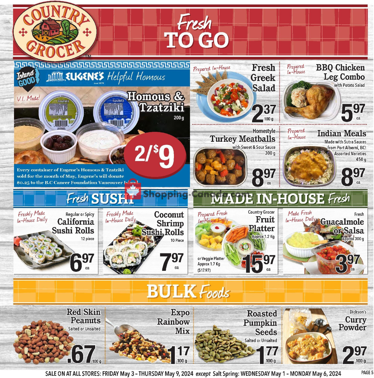 Country Grocer flyer from Friday May 3, 2024 to Thursday May 9, 2024 - page 5