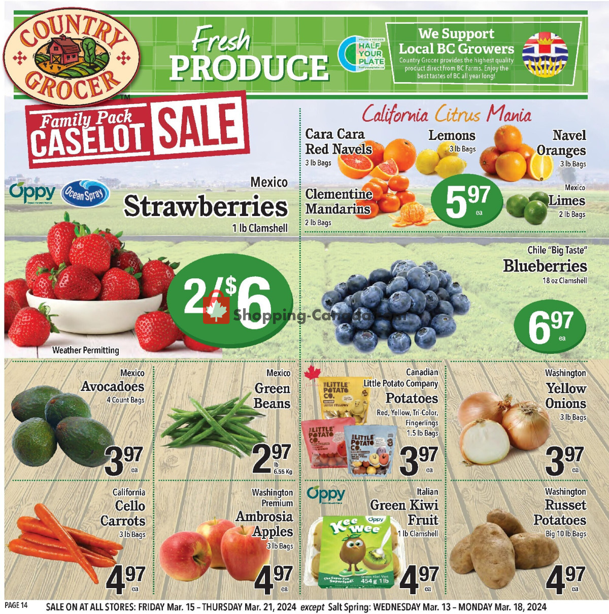 Country Grocer flyer from Friday March 15, 2024 to Thursday March 21, 2024 - page 14