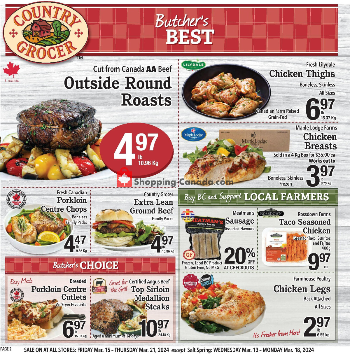 Country Grocer flyer from Friday March 15, 2024 to Thursday March 21, 2024 - page 2