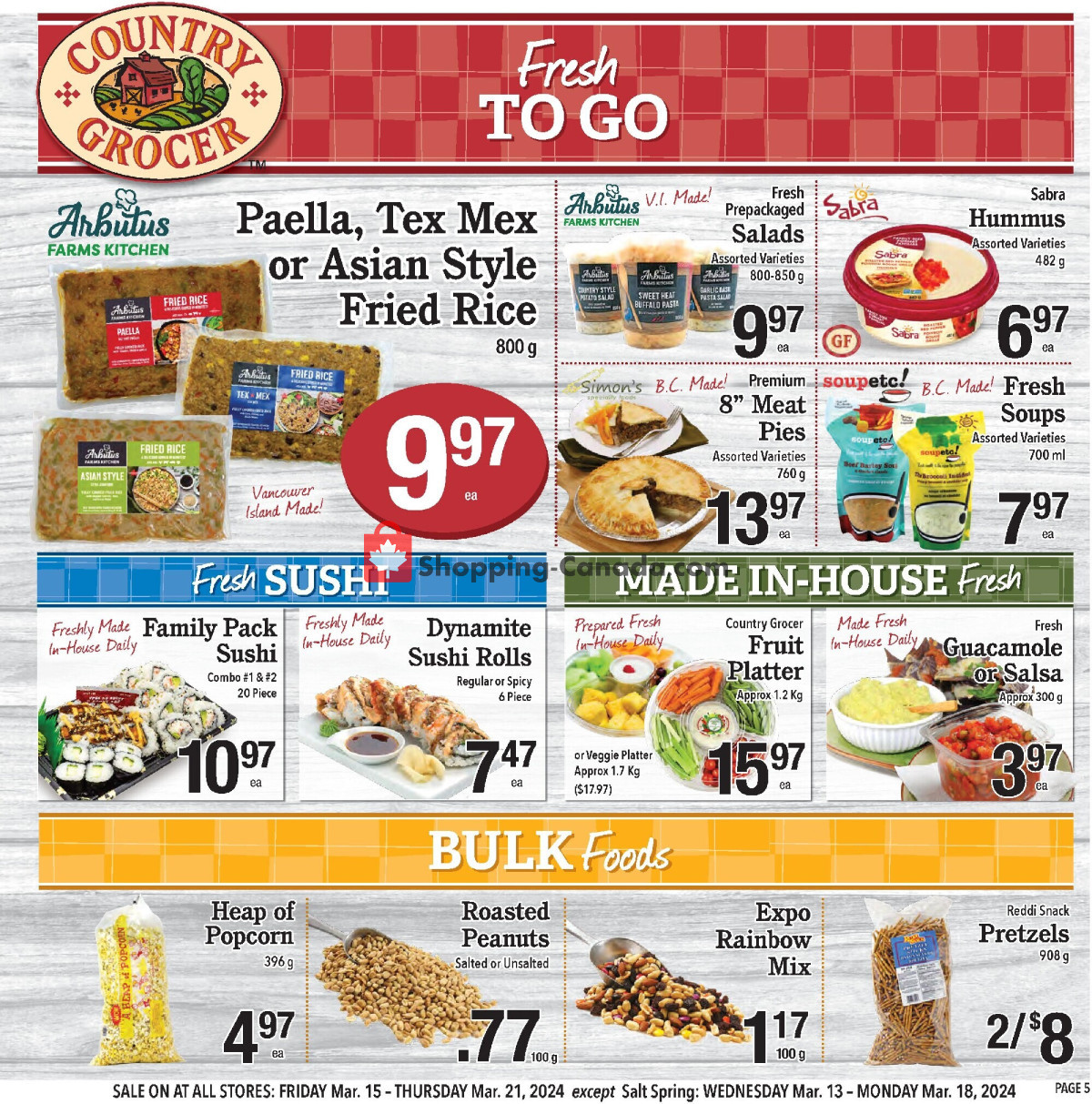 Country Grocer flyer from Friday March 15, 2024 to Thursday March 21, 2024 - page 5