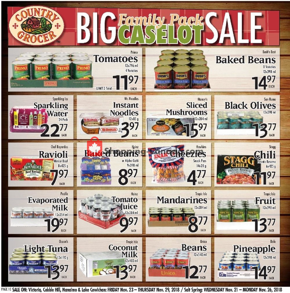 Country Grocer flyer from Friday November 23, 2018 to Thursday November 29, 2018 - page 10