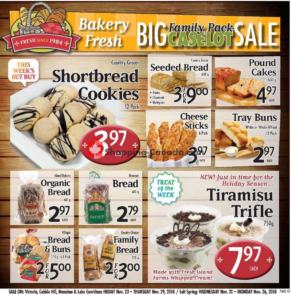 Country Grocer flyer from Friday November 23, 2018 to Thursday November 29, 2018 - page 13