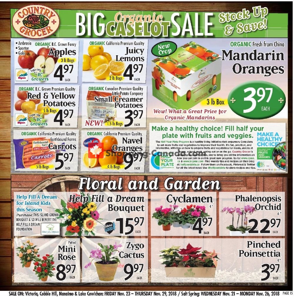 Country Grocer flyer from Friday November 23, 2018 to Thursday November 29, 2018 - page 15