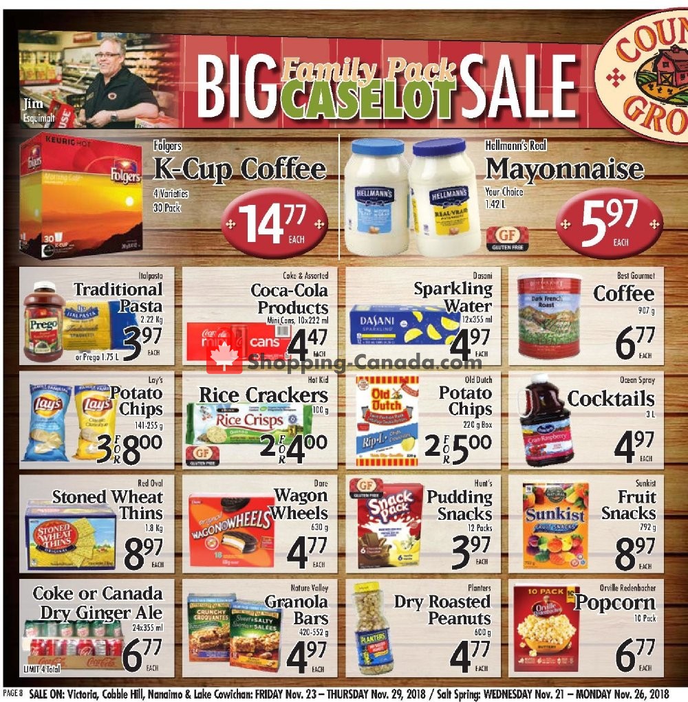 Country Grocer flyer from Friday November 23, 2018 to Thursday November 29, 2018 - page 8