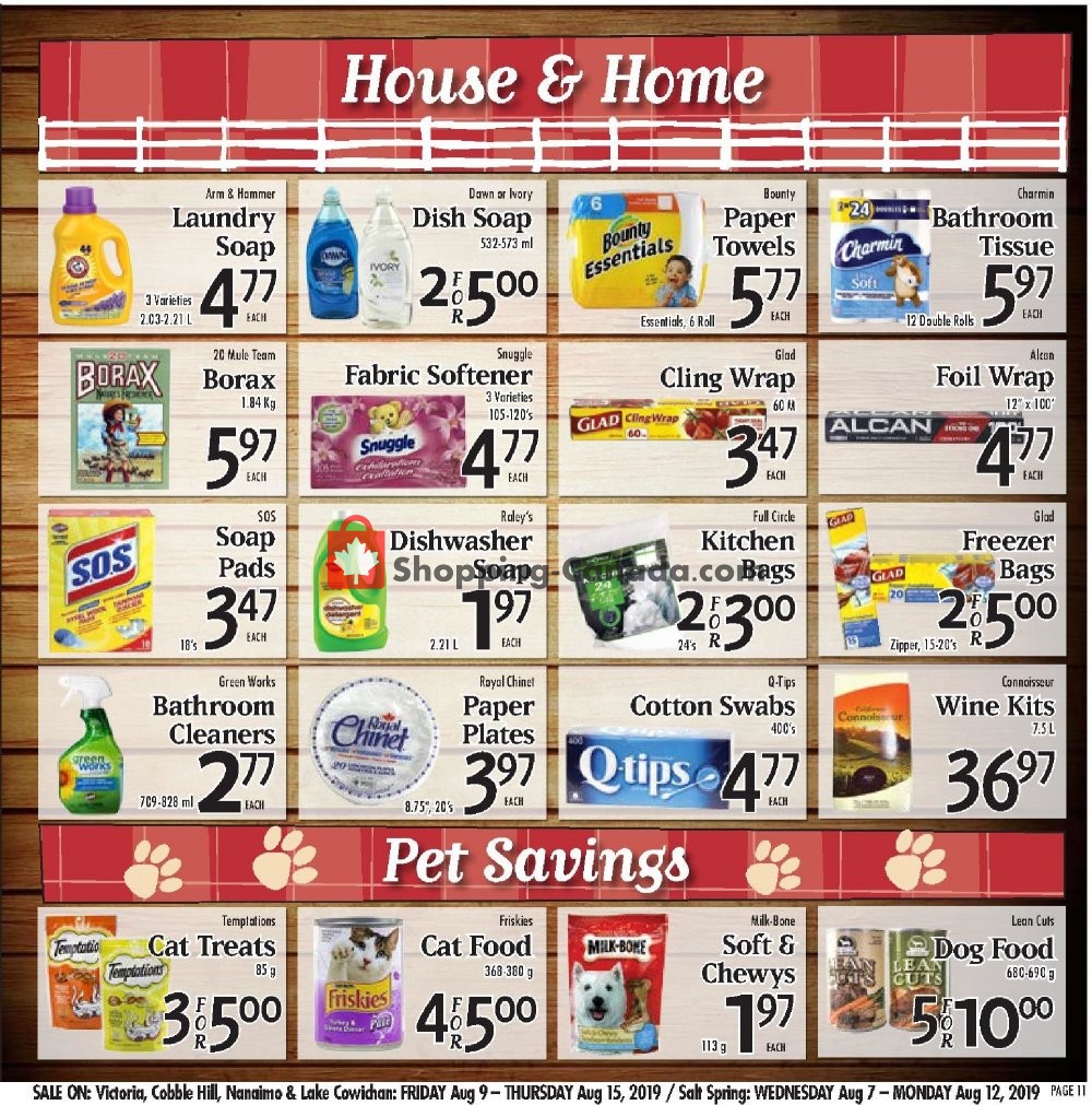 Country Grocer flyer from Friday August 9, 2019 to Thursday August 15, 2019 - page 11