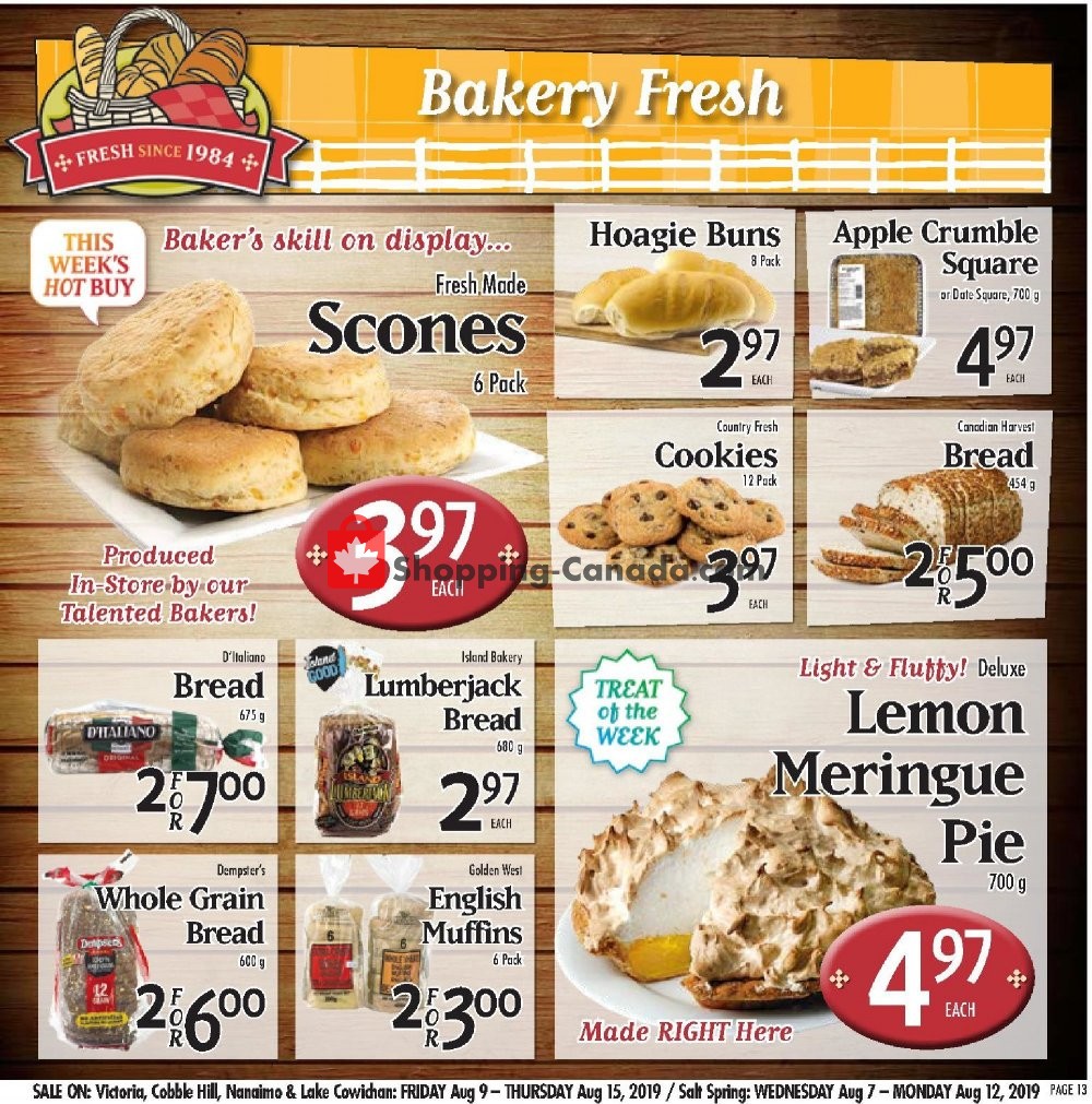 Country Grocer flyer from Friday August 9, 2019 to Thursday August 15, 2019 - page 13