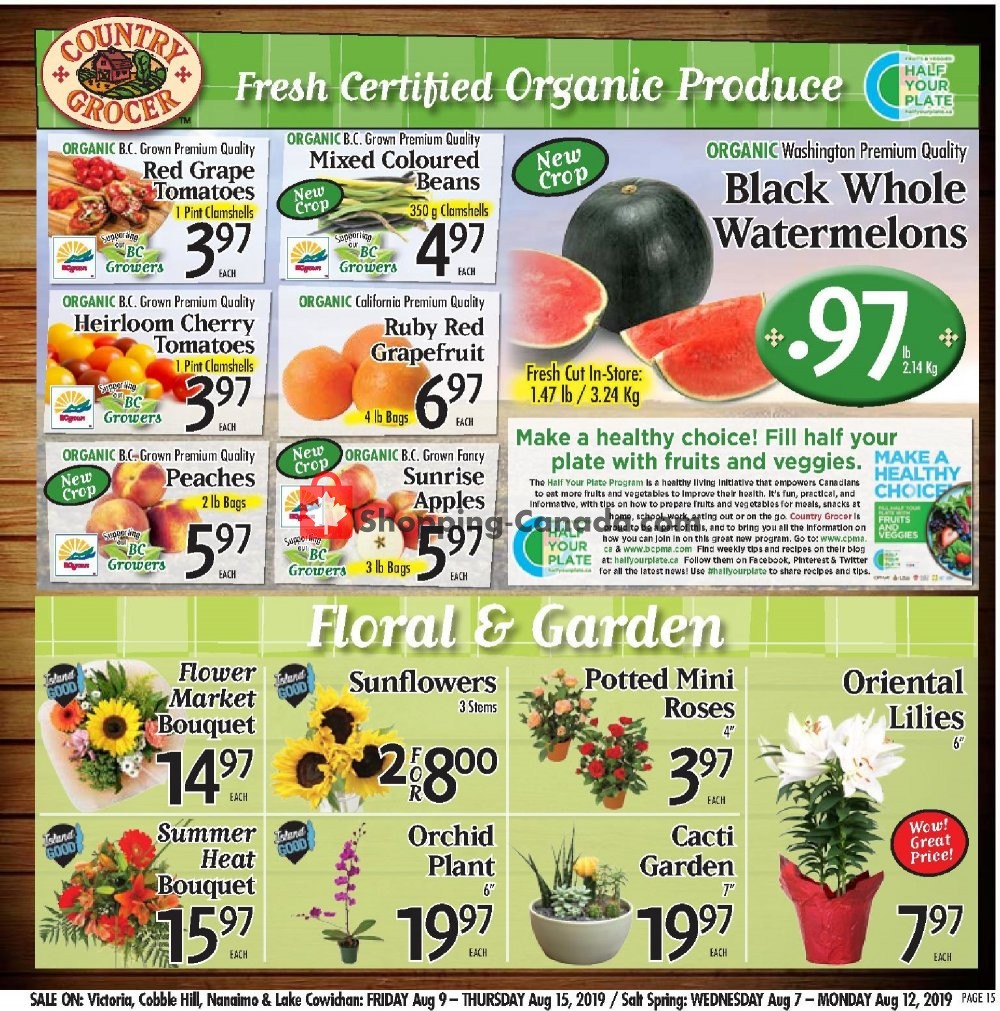 Country Grocer flyer from Friday August 9, 2019 to Thursday August 15, 2019 - page 15