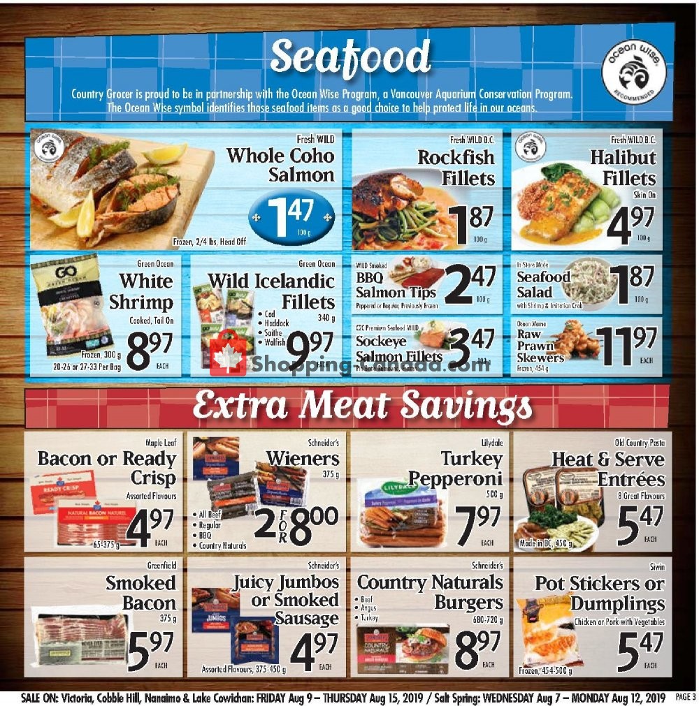 Country Grocer flyer from Friday August 9, 2019 to Thursday August 15, 2019 - page 3