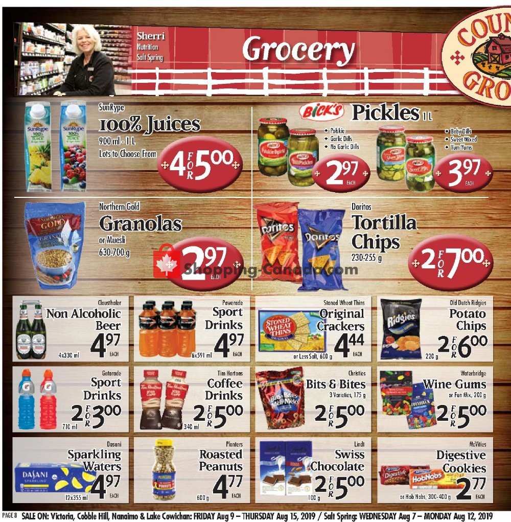 Country Grocer flyer from Friday August 9, 2019 to Thursday August 15, 2019 - page 8