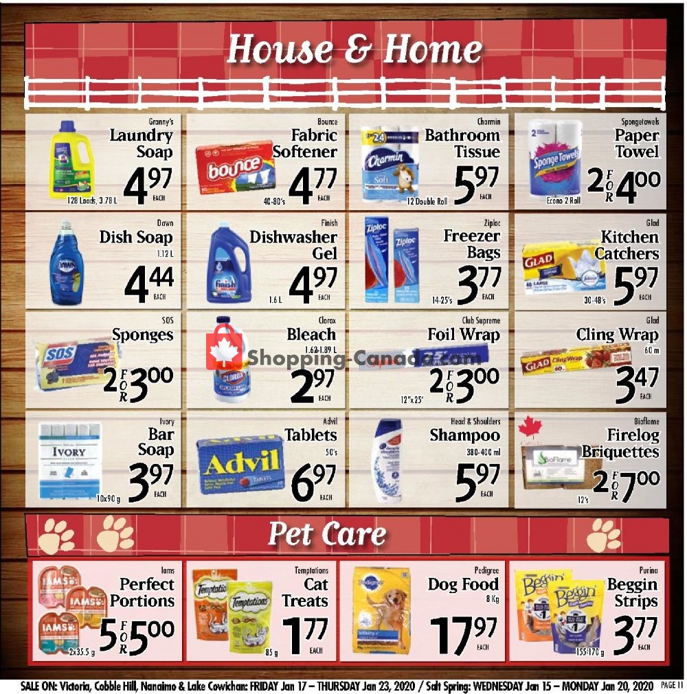 Country Grocer flyer from Friday January 17, 2020 to Thursday January 23, 2020 - page 11