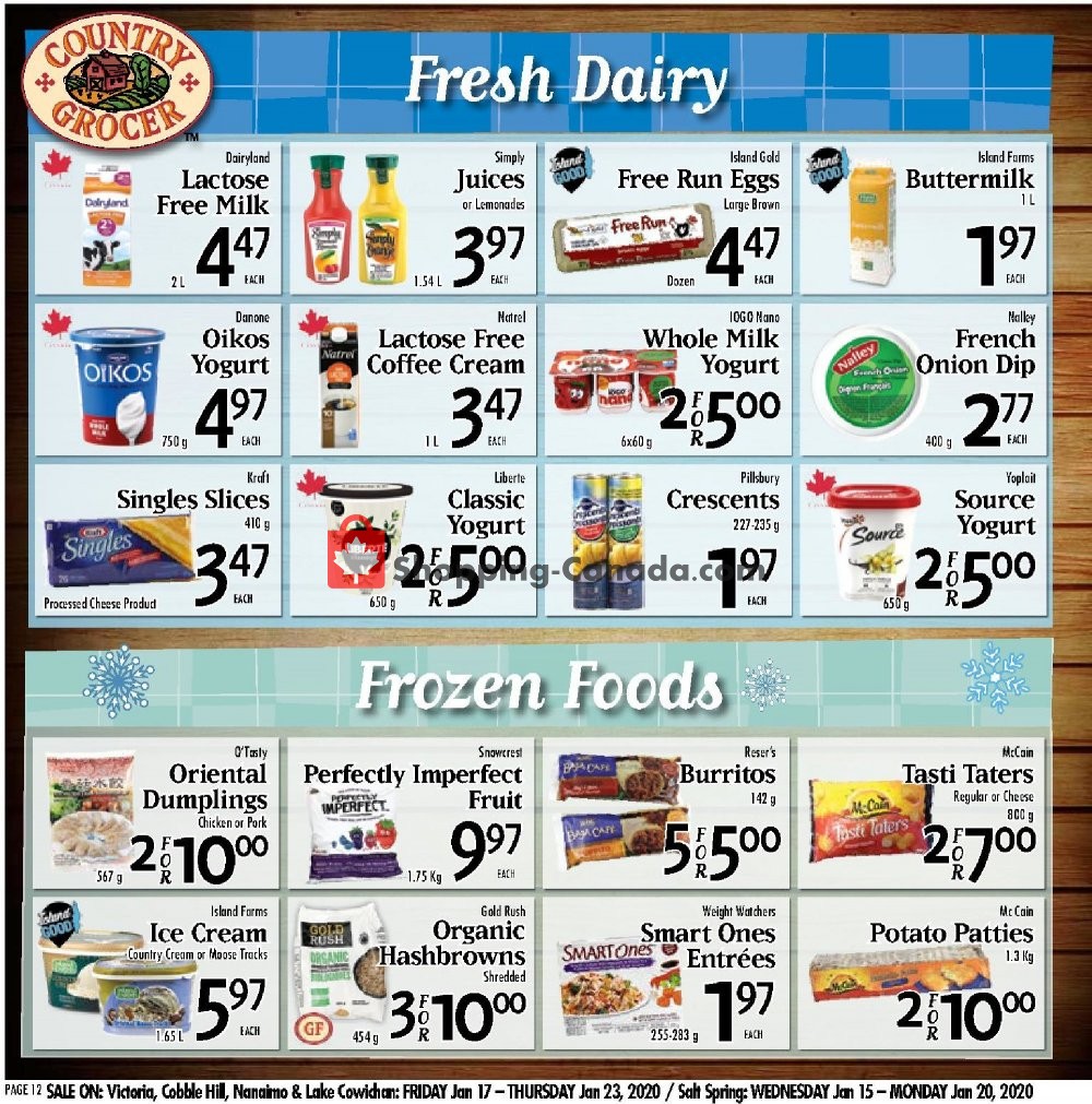 Country Grocer flyer from Friday January 17, 2020 to Thursday January 23, 2020 - page 12