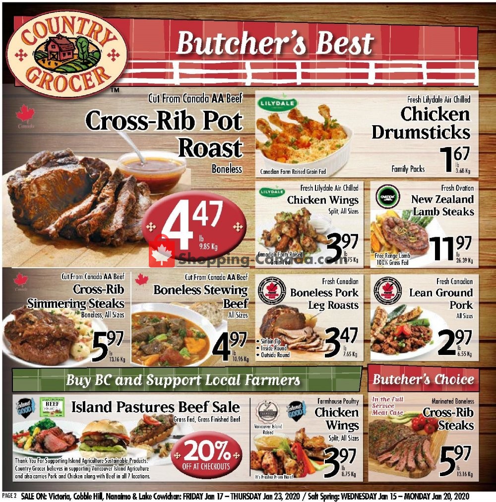 Country Grocer flyer from Friday January 17, 2020 to Thursday January 23, 2020 - page 2