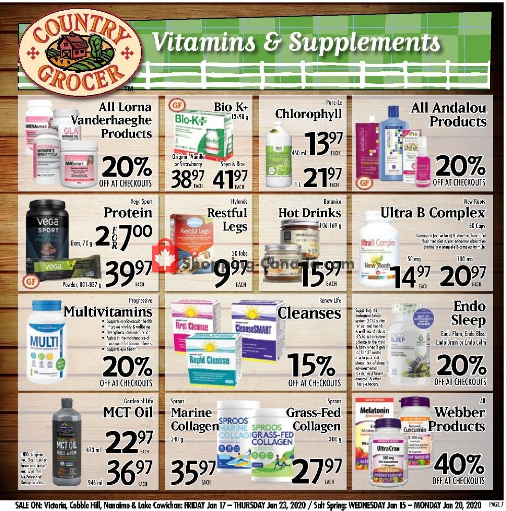 Country Grocer flyer from Friday January 17, 2020 to Thursday January 23, 2020 - page 7