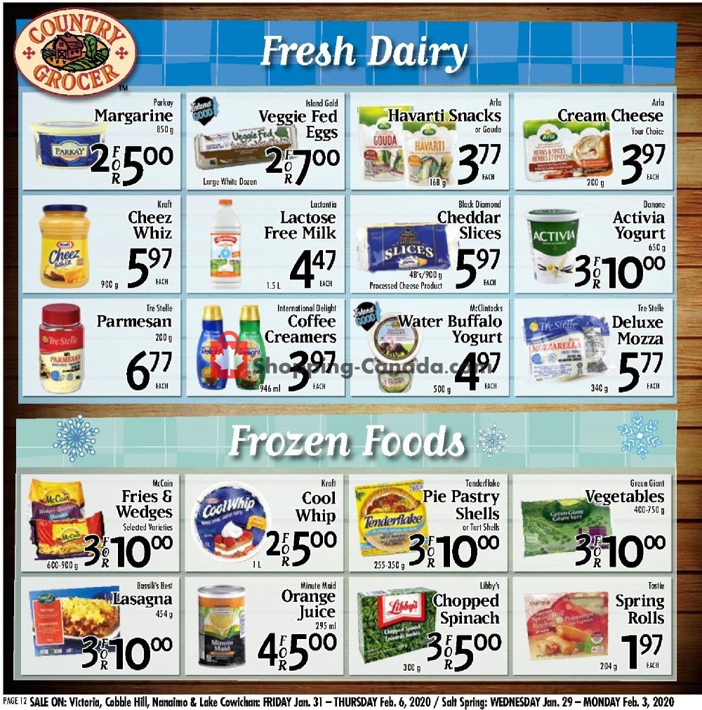 Country Grocer flyer from Friday January 31, 2020 to Thursday February 6, 2020 - page 12