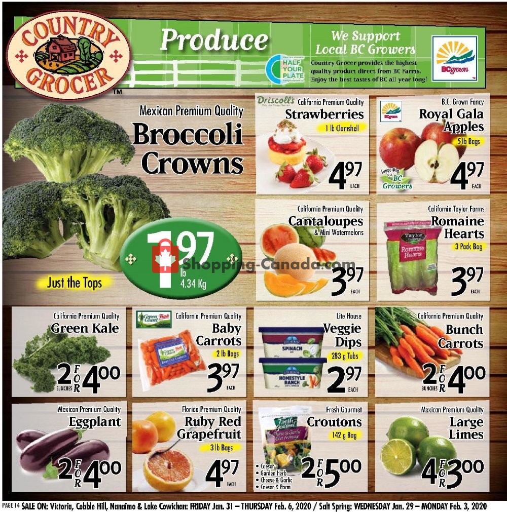 Country Grocer flyer from Friday January 31, 2020 to Thursday February 6, 2020 - page 14