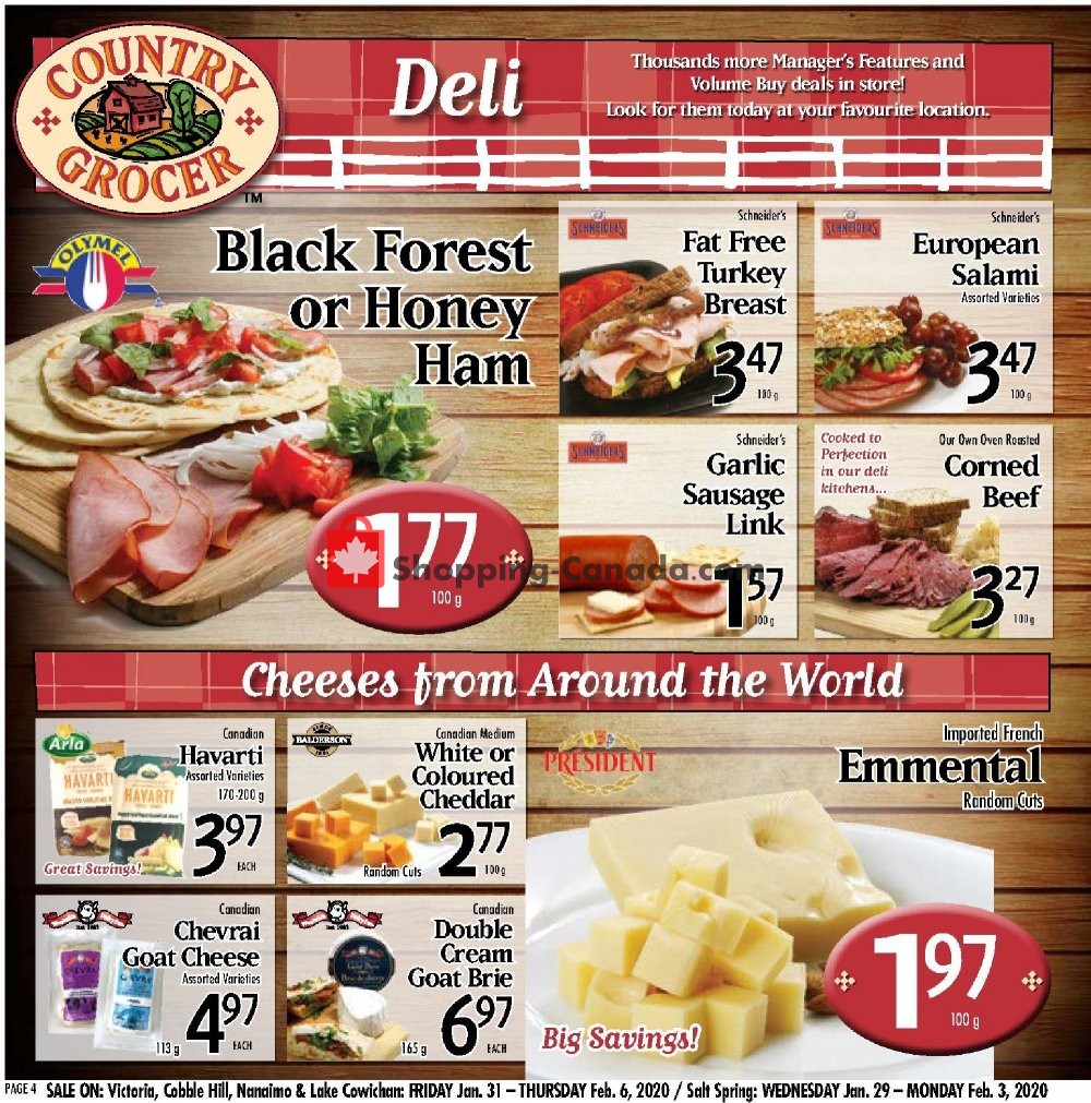 Country Grocer flyer from Friday January 31, 2020 to Thursday February 6, 2020 - page 4