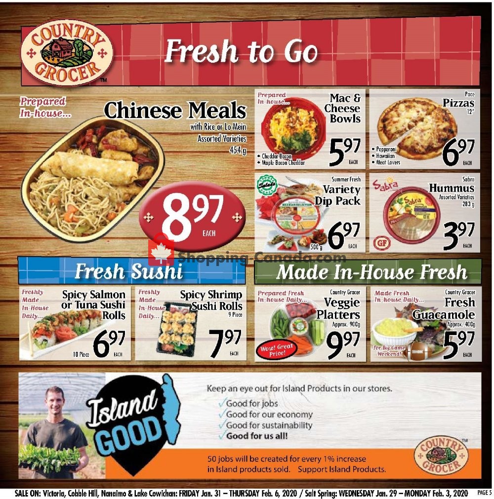 Country Grocer flyer from Friday January 31, 2020 to Thursday February 6, 2020 - page 5