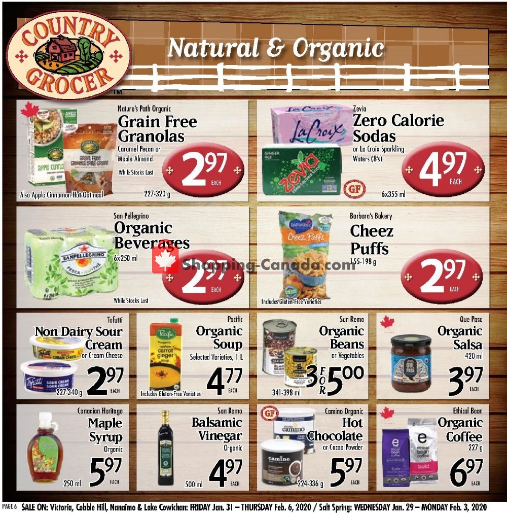 Country Grocer flyer from Friday January 31, 2020 to Thursday February 6, 2020 - page 6